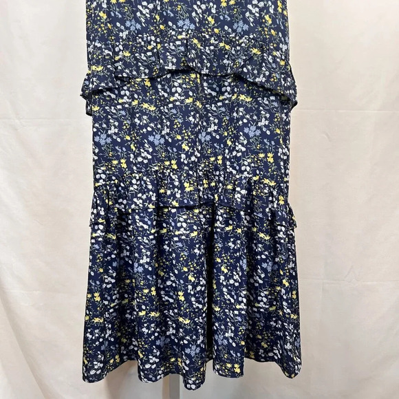 2/$30 Altar’d State Size Large Maxi Dress Tiered Ruffle Floral Boho - Picture 6 of 10